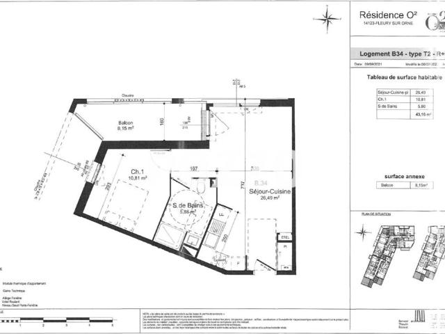 Appartement location à Caen, Fleury-sur-orne