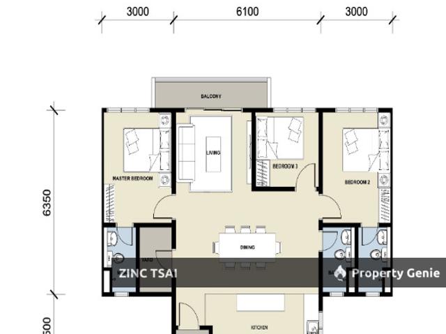 Apartment for rent in Kajang, Langat