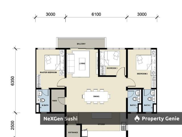 Apartment for rent in Kajang, Langat