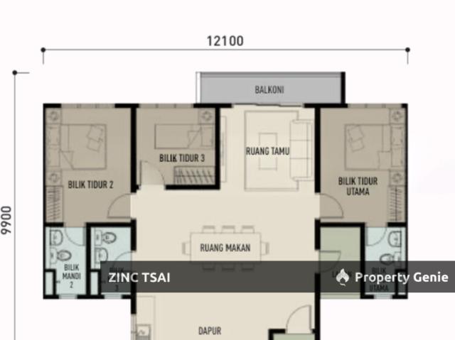 Apartment for rent in Kajang, Langat