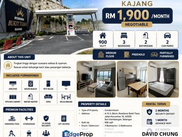 Condominium for rent in Kajang, Langat