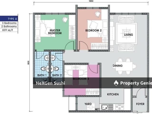 Apartment for rent in Kajang, Langat