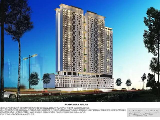 Apartment for rent in Taman Setapak Jaya, Kuala Lumpur