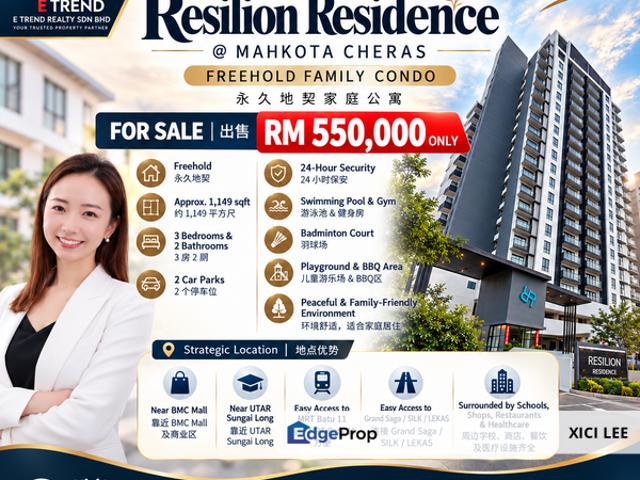 Condominium for sale in Cheras, Majlis Perbandaran Kajang