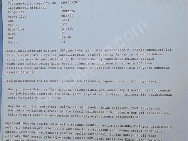 Kütahya Merkez, Kütahya içerisinde satılık Dükkan