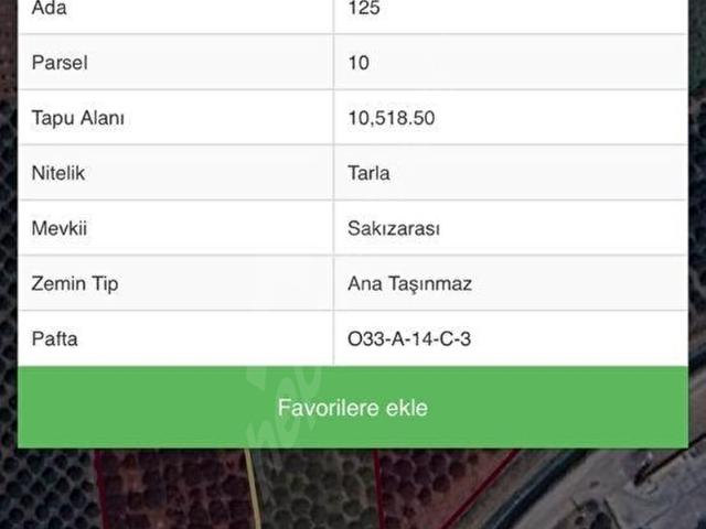 Akdeniz, Mersin içerisinde satılık Arsa
