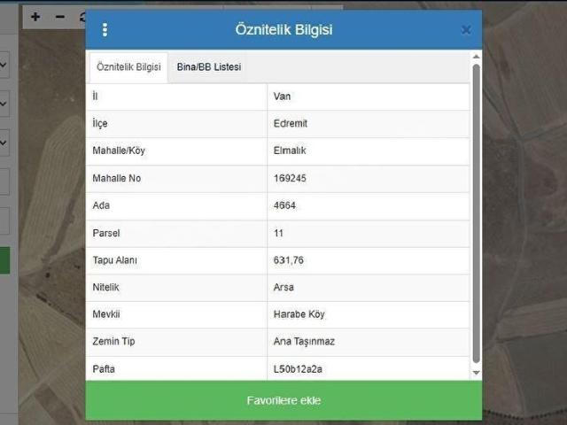 Edremit, Van içerisinde satılık Arsa