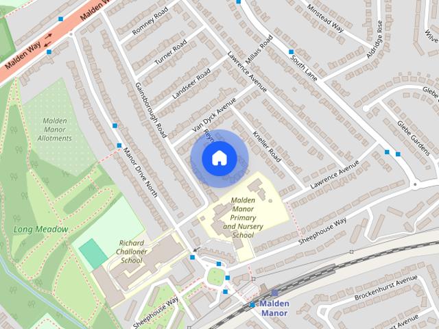House for rent in Old Malden, Greater London