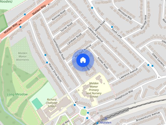 House for rent in Old Malden, Greater London