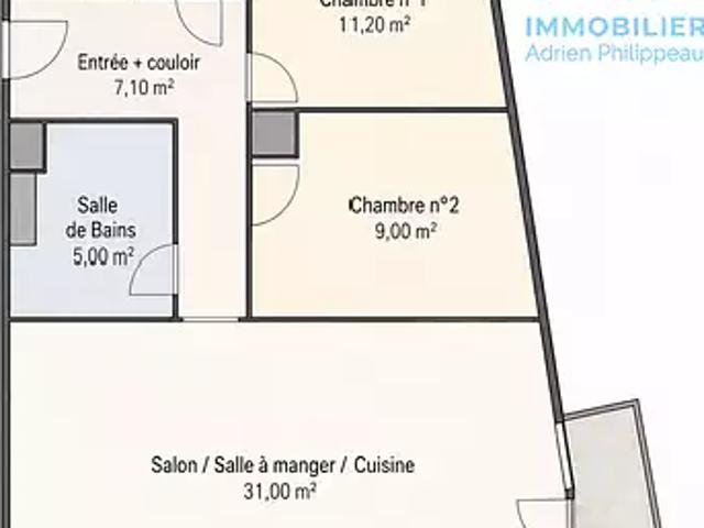 Appartement vente à Nantes, Rezé