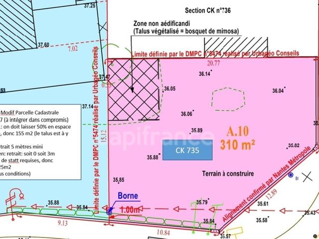 Terrain vente à Nantes, Rezé