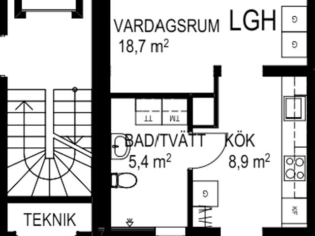 Lägenhet hyra i Haninge, Stockholm