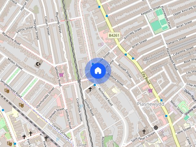 Apartment for rent in Plasnewydd, Falcon Lodge