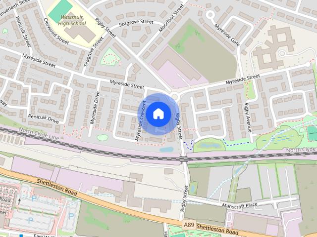 Apartment for rent in Parkhead, Scotland