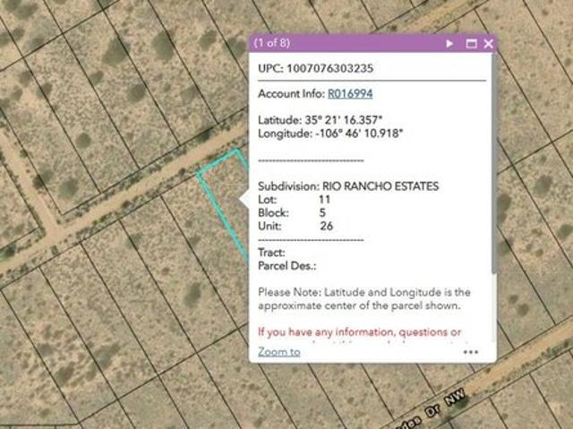 Land for sale in Rio Rancho, Sandoval County