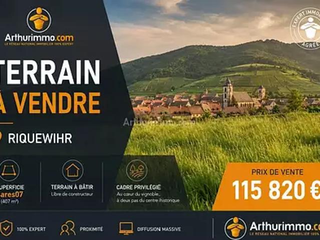 Terrain vente à Riquewihr, Collectivité européenne d'Alsace