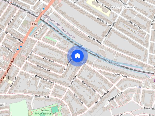 Apartment for rent in London Borough of Merton, Collier's Wood