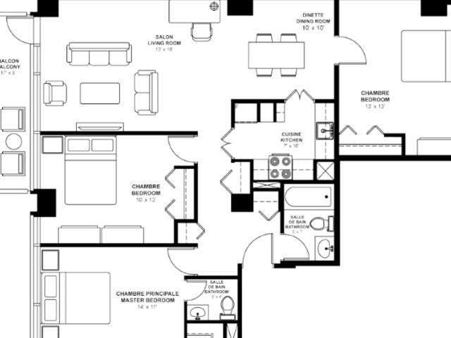 Apartment for rent in St. Leonard's, Quebec