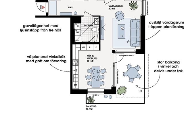 Lägenhet till salu i Skåne