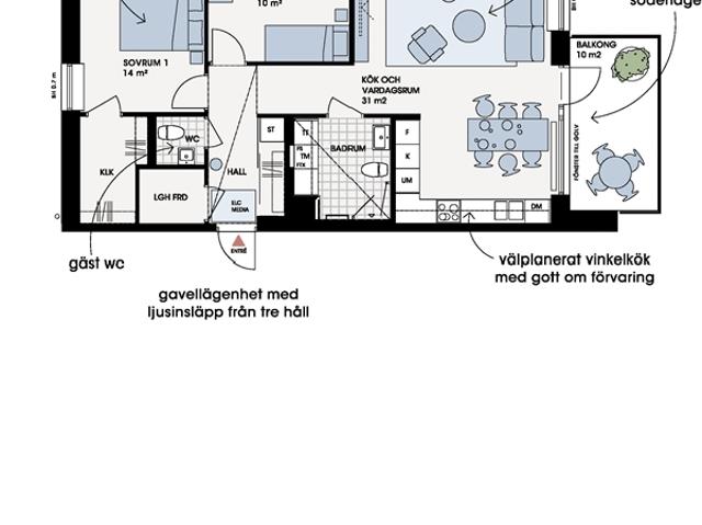 Lägenhet till salu i Skåne