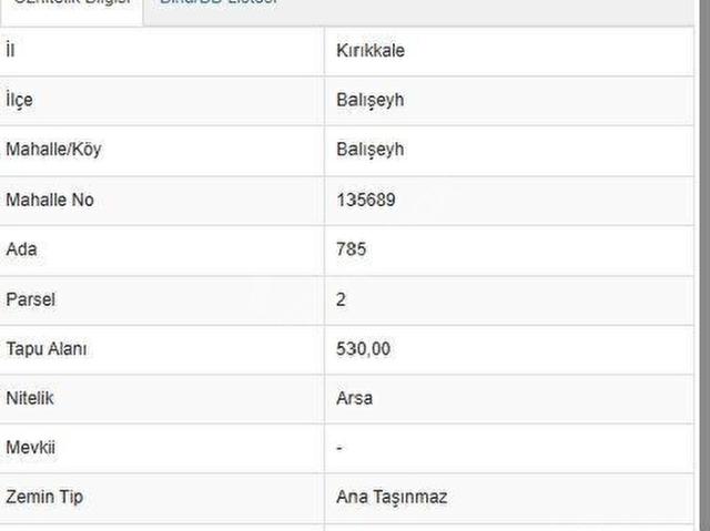 Balişeyh, Kirikkale içerisinde satılık Arsa