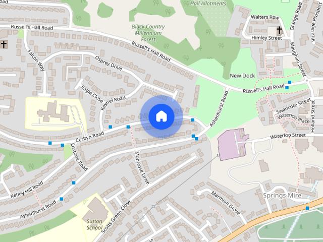Room for rent in Russell's Hall, Brierley Hill