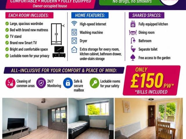 Room for rent in Haddon, East Midlands