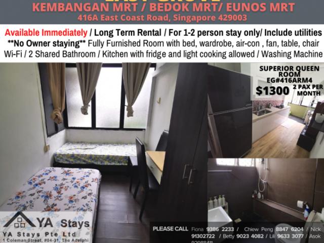 Room for rent in Siglap, 16 Upper East Coast