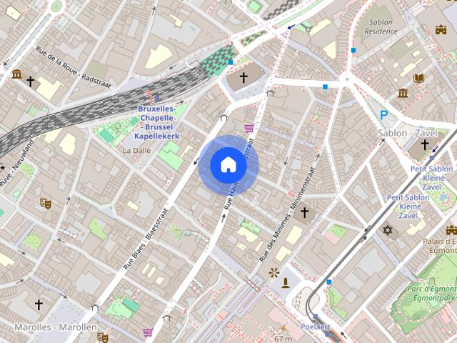 Kamer location à Marolles - Marollen, Bruxelles - Brussel