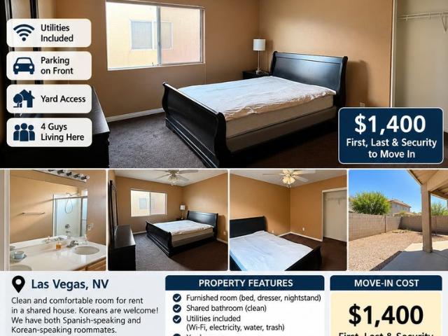 Room for rent in Lone Mountain, Las Vegas