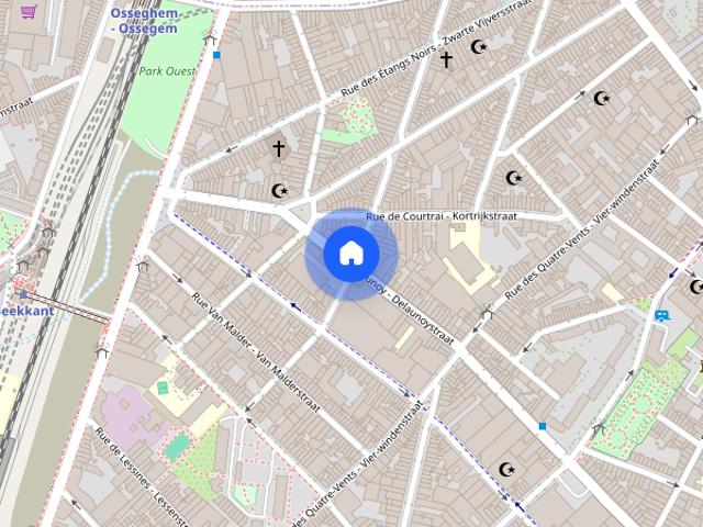 Kamer location à Étangs Noirs - Zwarte Vijvers, Molenbeek-Saint-Jean - Sint-Jans-Molenbeek