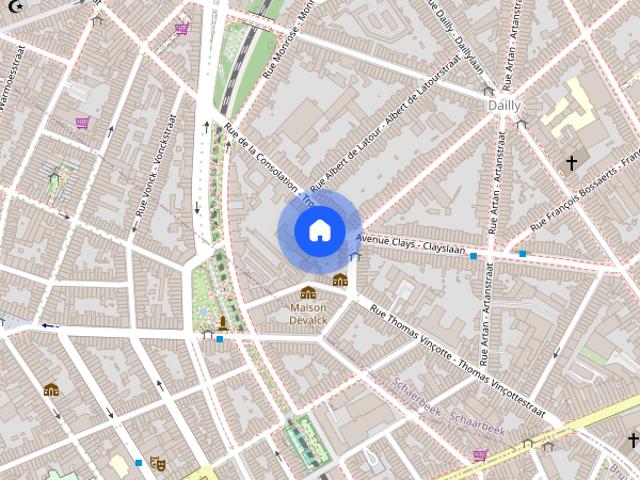 Kamer location à Dailly, Schaerbeek - Schaarbeek