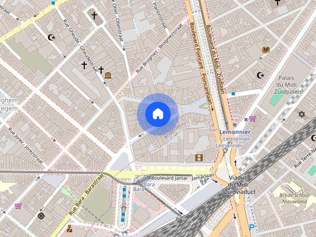 Kamer location à Anderlecht, Bruxelles