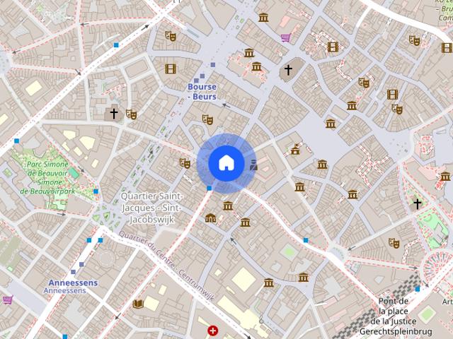 Kamer location à Quartier du Centre - Centrumwijk, Bruxelles - Brussel
