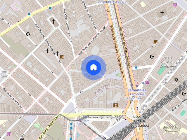 Kamer location à Anderlecht, Bruxelles