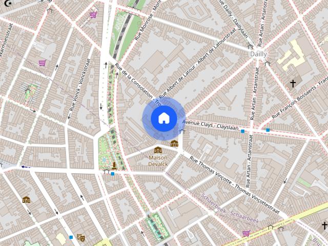 Kamer location à Dailly, Schaerbeek - Schaarbeek