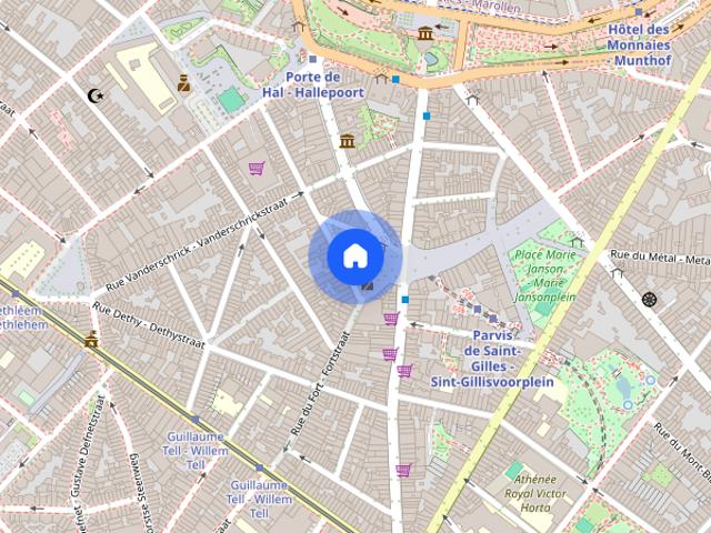 Kamer location à Saint-gilles, Bruxelles