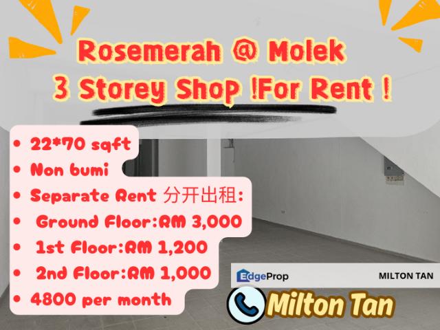 Shop for rent in Johore Bahru, Johor