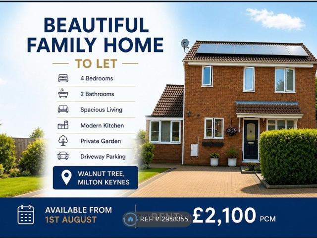 House for rent in Fenny Stratford, Milton Keynes