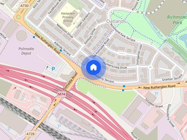 Apartment for rent in Oatlands, Glasgow