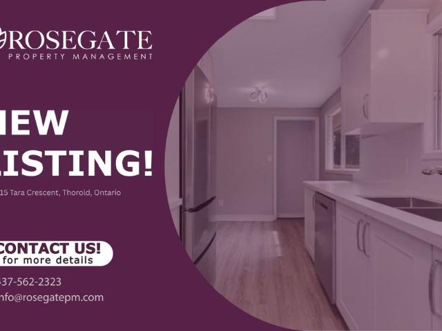 Apartment for rent in Thorold, Golden Horseshoe