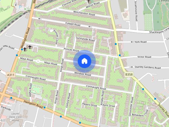 House for rent in Hampton Hill, Greater London