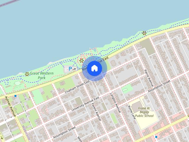 Apartment for rent in Walkerville, Windsor