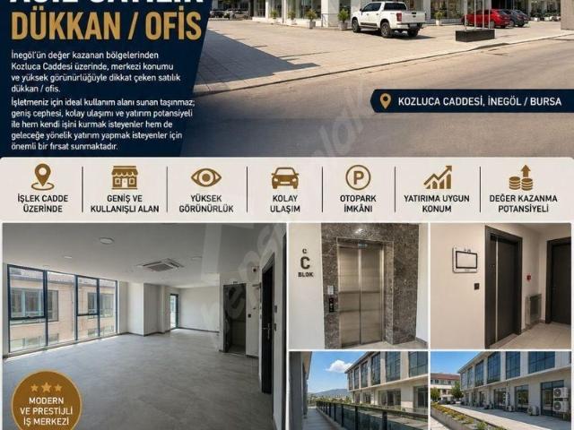 İnegöl, Bursa içerisinde satılık Ofis