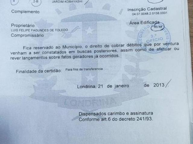 Casa venda em Região Geográfica Imediata de Londrina, Londrina