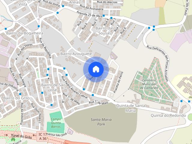 Apartamento alugar em Bairro Azouguete, Santiago Dos Velhos
