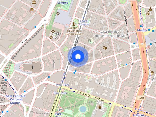 Appartement location à Quartier Royal - Koninklijke Wijk, Bruxelles - Brussel