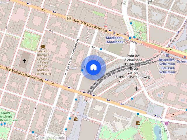 Kamer location à Quartier européen - Europese Wijk, Bruxelles - Brussel