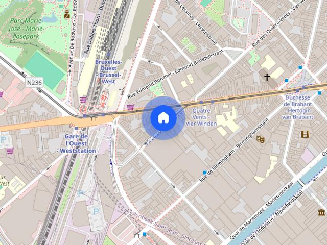 Kamer location à Molenbeek-Saint-Jean - Sint-Jans-Molenbeek, Brussel-Hoofdstad - Bruxelles-Capitale