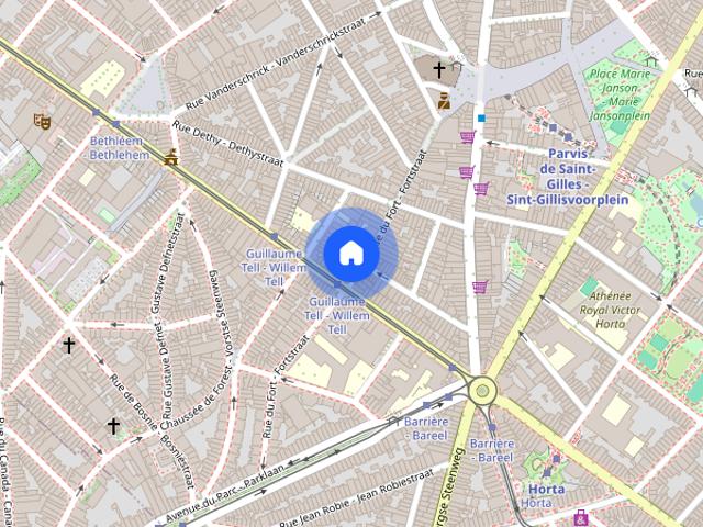 Kamer location à Saint-gilles, Bruxelles